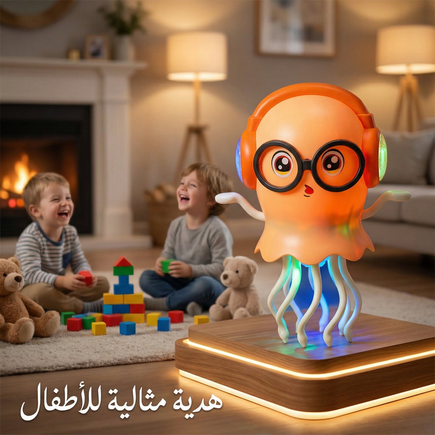 " قنديل البحر الراقص والمضيء – اللعبة الموسيقية الأكثر مبيعاً لإسعاد طفلك!" 2500د.ج فقط